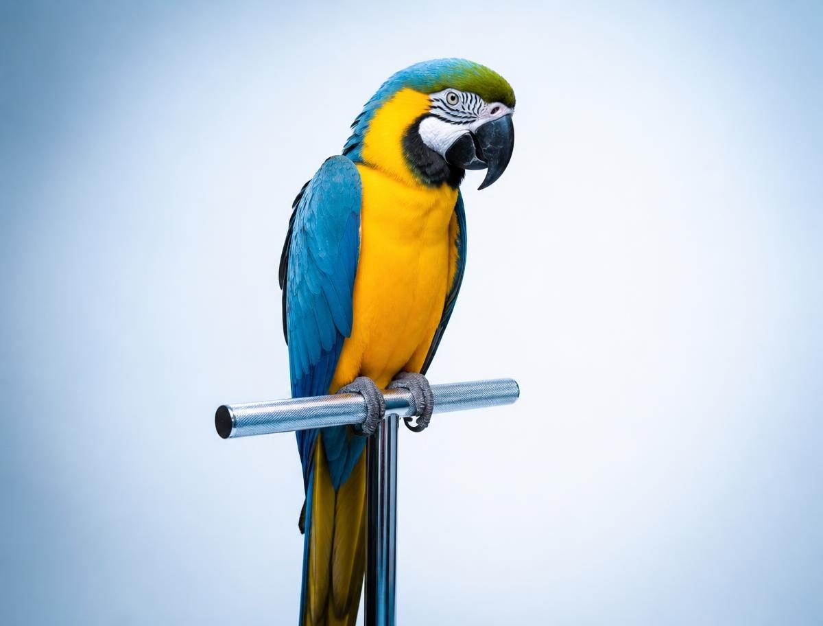 Bird grooming transformation by Pretty Paws Qatar